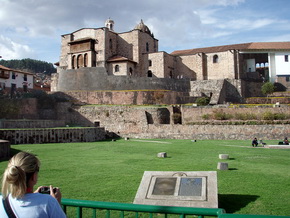 Koricancha Temple of the Sun in Cusco Peru. City Tour of Cusco.