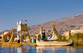 Reed boat tours and travel on Lake Titicaca Packages