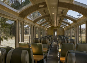 Vistadome Train: check the comfrotable seats and panoramic windows