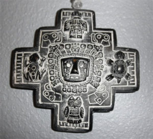 Chakana cross is a mystic symbol of the Inca Culture