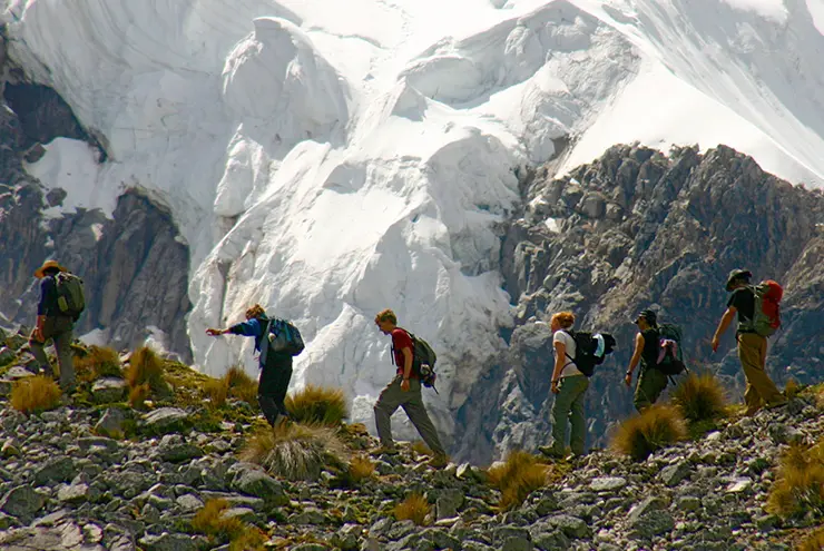 Start of the classic Inca trail km 82